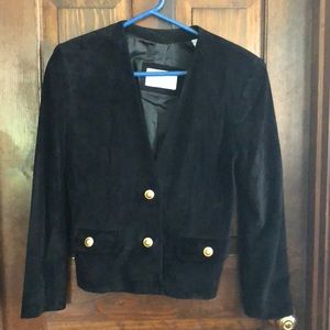 Black suede jacket